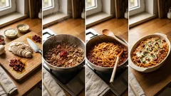 Nudelauflauf mit Hackfleisch: würzige Tomatensauce und goldene Käsekruste aus dem Ofen