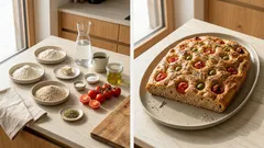 Vollkorn-Focaccia mit Tomaten – der Salamoia-Trick für saftige Krume und knusprige Kruste