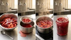 Erdbeer-Konfitüre mit kurzer Kochzeit – so bleibt sie leuchtend und aromatisch