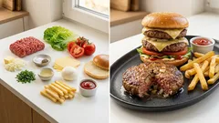 Mozzarella-Burger wie vom Lieblingsladen – mit Zwiebeln im Patty und extra Schmelz