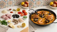 Paella mit Pesto aus dem Ofen: so gelingt Reis, Fisch und Muscheln schön saftig