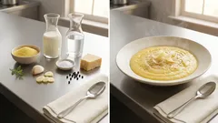 Cremige Polenta wie in Italien – Grundrezept mit Milch, Knoblauch und Parmesan