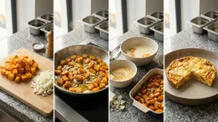 Herbst-Brunch aus dem Ofen: Kürbis-Frittata mit Apfel-Birnen-Salat & Kräuterquark