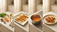 Wurzelgemüse aus dem Ofen mit Orangen-Möhren-Chutney – vegan und herrlich aromatisch