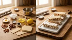 Torrone selber machen: italienischer Honig-Nougat mit Mandeln und Haselnüssen