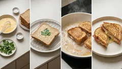 Schinken-Käse-Toast im Ei gebraten – außen knusprig, innen saftig (in 15 Minuten)