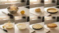 Crostata Ricotta e Limone: cremige Zitronen-Ricotta-Tarte mit schnellem Öl-Mürbeteig