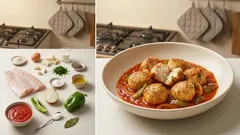 Seehechtbällchen in Tomatensauce – so bleiben sie saftig und locker