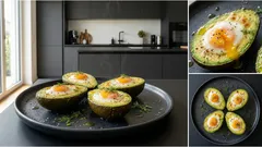 Gebackene Avocado mit Ei: cremiges Ofenfrühstück, das in 15 Minuten auf dem Tisch steht