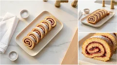 Kirschkonfitüre-Rolle wie vom Zvieri-Tisch: saftig, einfach und gut zum Mitnehmen