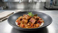 Rindergulasch ohne Rotwein: so wird die Soße sämig und das Fleisch butterzart