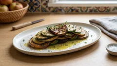 Gebratene Zucchini & Aubergine mit Thymian – einfach als Antipasti oder Beilage