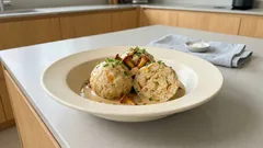 Semmelknödel mit Pfifferling-Soße: herbstlich, cremig und gelingsicher
