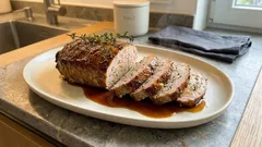 Saftiger Hackbraten mit Thymian – in der Kastenform gelingt er ganz einfach