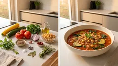 Kichererbsen-Quinoa-Gemüsesuppe mit Grünkohl: unkompliziert, sättigend, meal-prep-tauglich