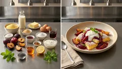 Polenta-Schmarrn mit Pflaumenkompott – glutenfreies Soulfood aus der Pfanne