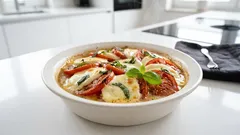 Tomaten-Mozzarella-Auflauf aus dem Ofen – saftig, vegetarisch und schnell gemacht