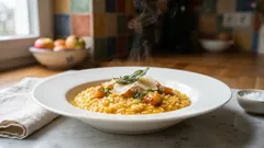 Cremigs Kürbis-Risotto wie im Restaurant – mit wenigen Zutaten